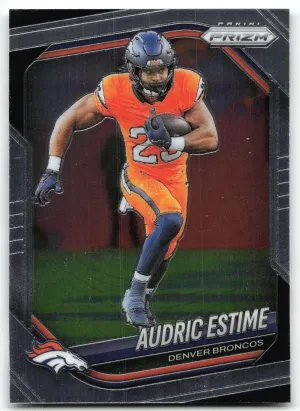 Audric Estime 2025 Panini Prizm Denver Broncos