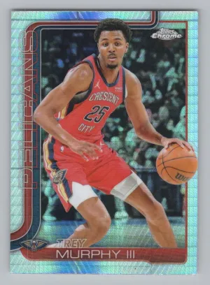 Trey Murphy III 2025-26 Topps Chrome Prism Refractor New Orleans Pelicans