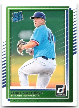 Zebby Matthews Rookie 2025 Donruss Minnesota Twins