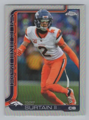 Patrick Surtain II 2025 Topps Chrome Refractor Denver Broncos