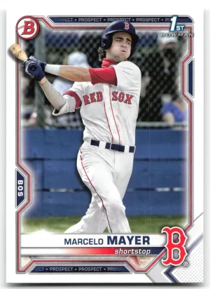 Marcelo Mayer 2021 Bowman Draft Red Sox