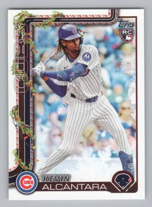 Kevin Alcántara RC Cookie Back SP 2025 Topps Holiday Chicago Cubs