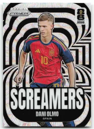 Dani Olmo 2026 Panini Prizm FIFA World Cup Screamers Wave Prizm Spain