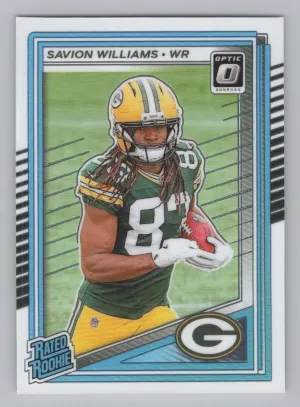 Savion Williams RC 2025 Donruss Optic Packers