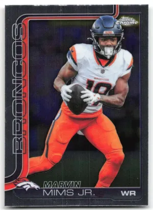 Marvin Mims Jr. 2025 Topps Chrome Denver Broncos