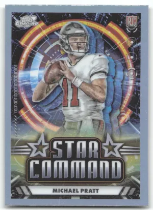 Michael Pratt 2024 Topps Chrome Cosmic Star Command Tampa Bay Buccaneers