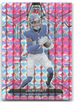 Jalin Hyatt 2024 Panini Mosaic Mosaic Camo Pink New York Giants