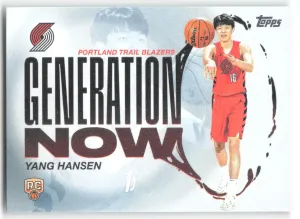Yang Hansen RC 2025-26 Topps Generation Now Trail Blazers