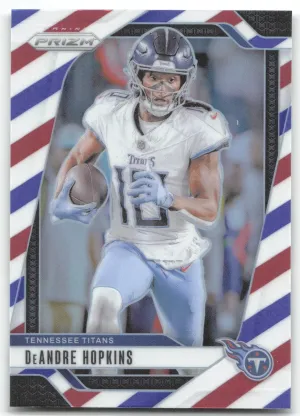 DeAndre Hopkins 2024 Panini Prizm Red White and Blue Tennessee Titans