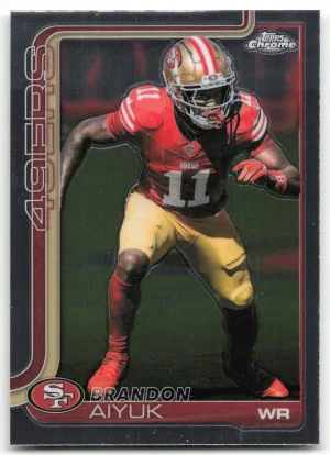 Brandon Aiyuk 2025 Topps Chrome San Francisco 49ers