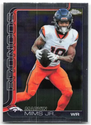 Marvin Mims Jr. 2025 Topps Chrome Denver Broncos