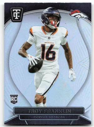 Troy Franklin Rookie 2024 Panini Totally Certified Mirror Denver Broncos