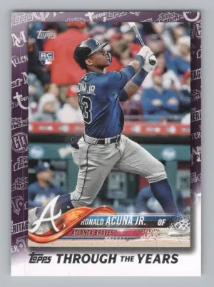 Ronald Acuña Jr. 2021 Topps Topps Through the Years Atlanta Braves