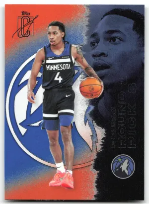 Rob Dillingham 2025-26 Topps Signature Class Blue & Orange Timberwolves