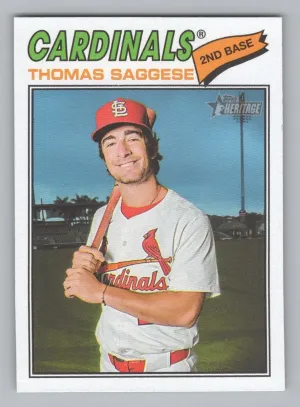 Thomas Saggese 2026 Topps Heritage St. Louis Cardinals