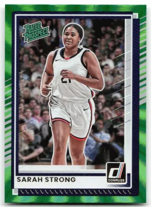 Sarah Strong 2025-26 Donruss Holo Green Laser