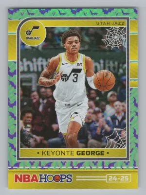 Keyonte George 2024-25 Hoops Haunted Hoops Holo Bats #/399 Utah Jazz