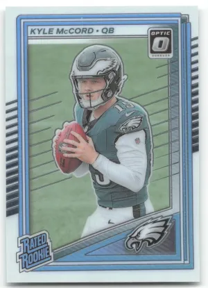 Kyle McCord Rookie 2025 Donruss Optic Philadelphia Eagles