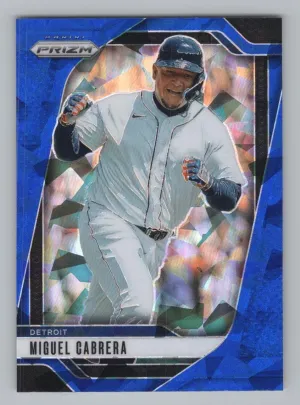 Miguel Cabrera 2025 Panini Prizm Blue Ice Prizm Tigers