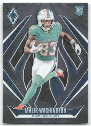 Malik Washington Rookie 2024 Panini Phoenix Miami Dolphins