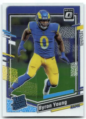 Byron Young Rookie 2023 Donruss Optic Los Angeles Rams