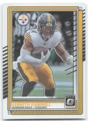 Kenneth Gainwell 2025 Donruss Optic Pittsburgh Steelers
