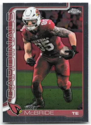 Trey McBride 2025 Topps Chrome Arizona Cardinals