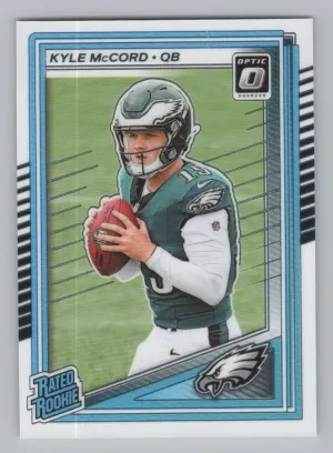 Kyle McCord Rookie 2025 Donruss Optic Philadelphia Eagles