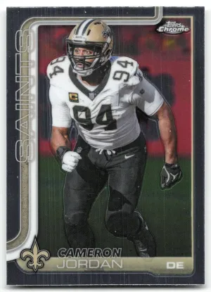 Cameron Jordan 2025 Topps Chrome New Orleans Saints