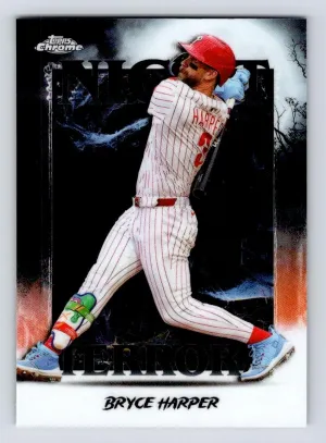 Bryce Harper 2025 Topps Chrome Update Night Terrors Phillies