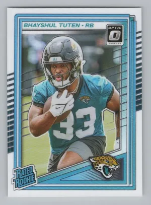Bhayshul Tuten RC 2025 Donruss Optic Jacksonville Jaguars