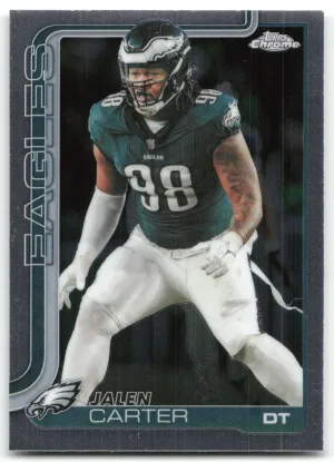 Jalen Carter 2025 Topps Chrome Philadelphia Eagles