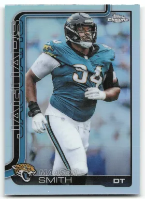 Maason Smith 2025 Topps Chrome Refractor Jacksonville Jaguars