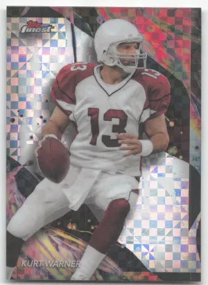 Kurt Warner 2024 Finest Checkerboard Refractor Arizona Cardinals