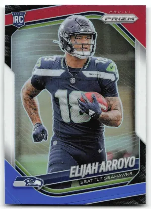 Elijah Arroyo 2025 Panini Prizm Red White and Blue Seattle Seahawks