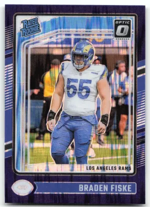 Braden Fiske 2024 Donruss Optic Purple Shock Rams
