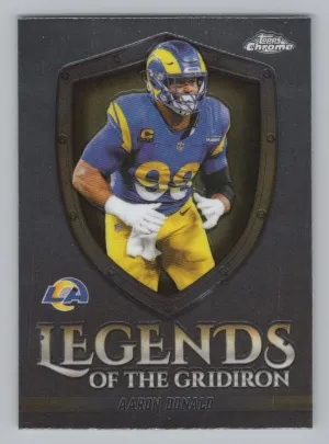 Aaron Donald 2025 Topps Chrome Legends of the Gridiron Los Angeles Rams