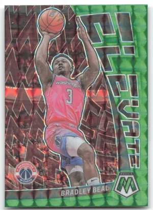 Bradley Beal 2022-23 Panini Mosaic Elevate Mosaic Green Wizards