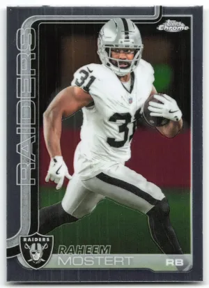 Raheem Mostert 2025 Topps Chrome Las Vegas Raiders