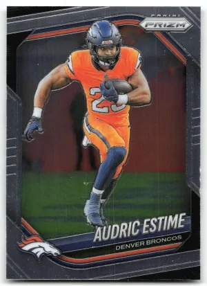 Audric Estime 2025 Panini Prizm Broncos