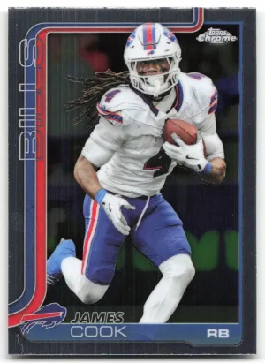James Cook 2025 Topps Chrome Buffalo Bills
