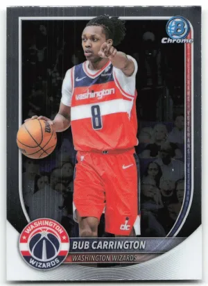 Bub Carrington 2025-26 Bowman Chrome Washington Wizards