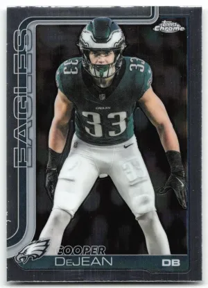 Cooper DeJean 2025 Topps Chrome Philadelphia Eagles