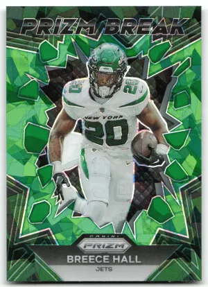 Breece Hall 2023 Panini Prizm Prizm Break Prizms Green Ice New York Jets