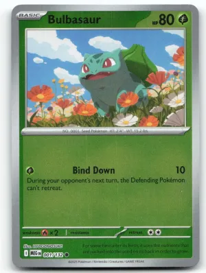 Bulbasaur #001/132 Common, Reverse Holo | ME01: Mega Evolution | 2025