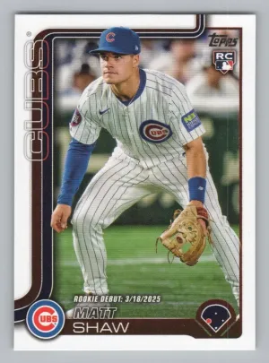 Matt Shaw 2025 Topps Update Chicago Cubs