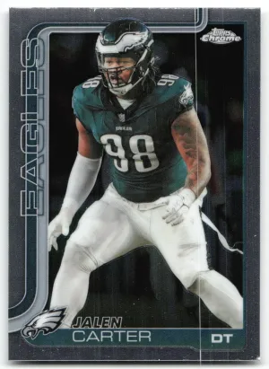 Jalen Carter 2025 Topps Chrome Philadelphia Eagles