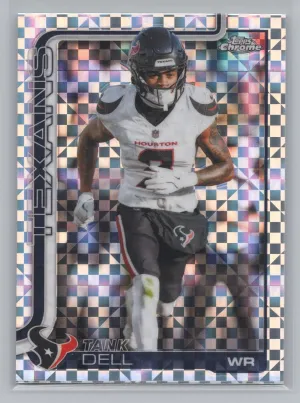 Tank Dell 2025 Topps Chrome X-Fractor Houston Texans