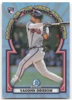 Vaughn Grissom Rookie 2023 Bowman Rookie of the Year Favorites Atlanta Braves