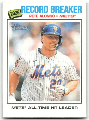 Pete Alonso 2026 Topps Heritage New York Mets